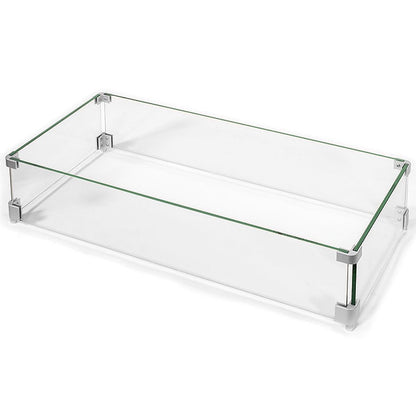 Glass Wind Guard for MODerne 35" x 21"