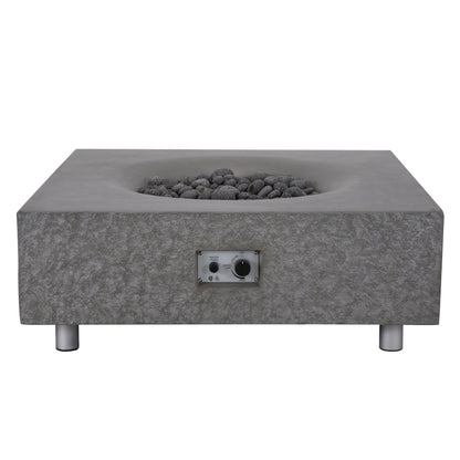 Monument Concrete Fire Table - Square 41" x 41"