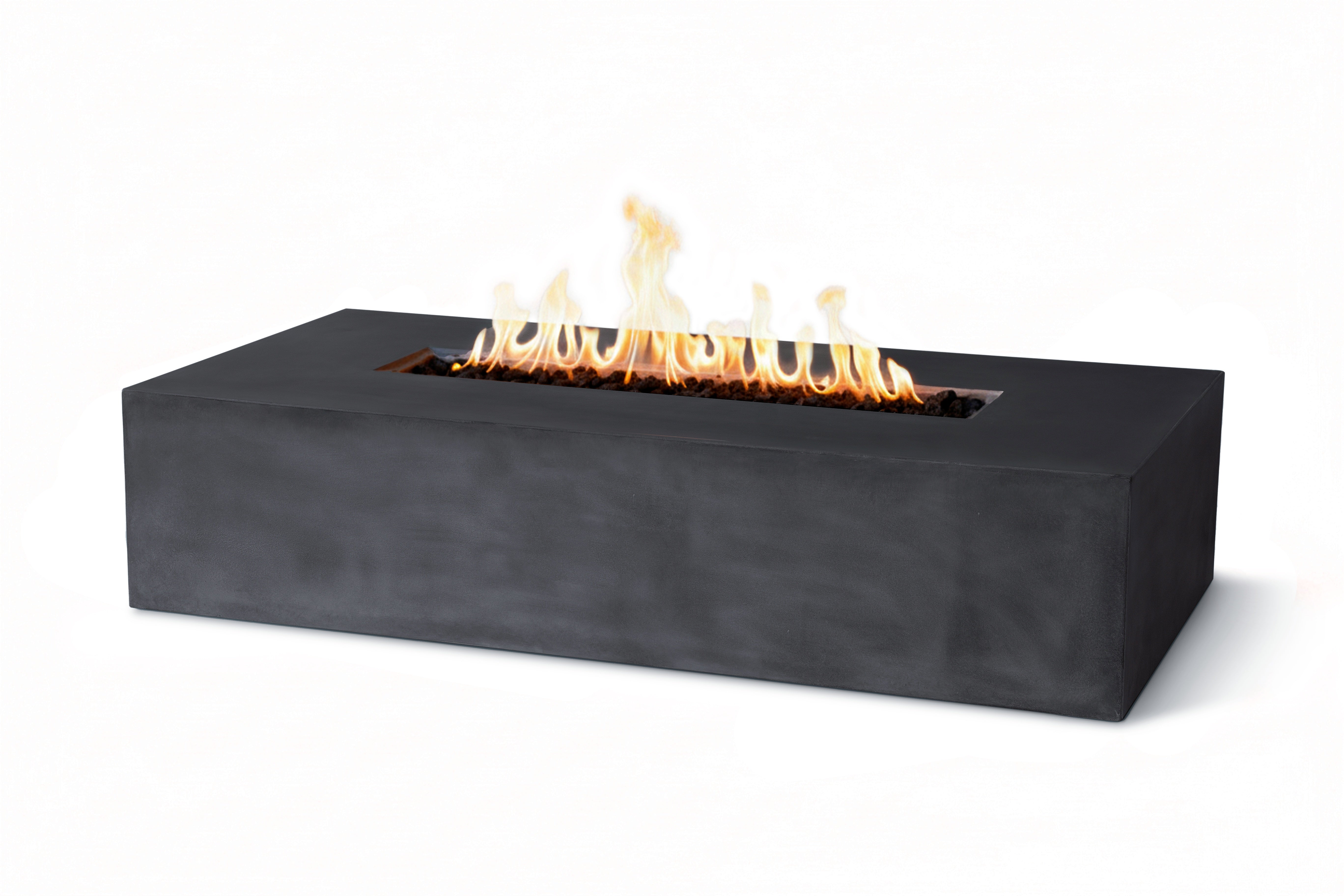 Brut 60 Rectangle Concrete Fire Pit Table - 60" x 30"