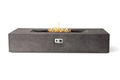 Laguna Concrete Fire Table - Rectangle 72" x 30"