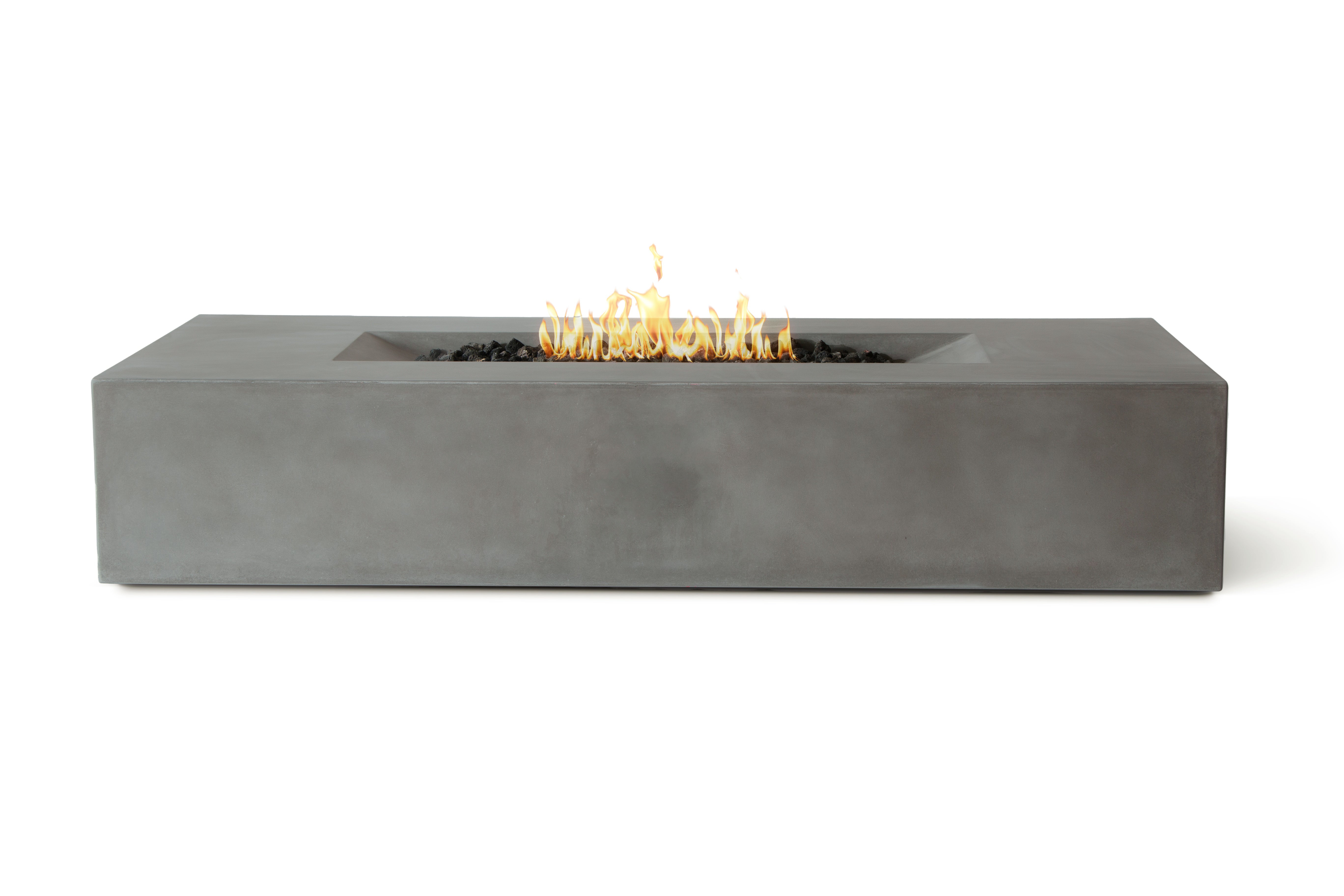 Laguna Pro Rectangle Concrete Fire Pit Table - 72" x 30"