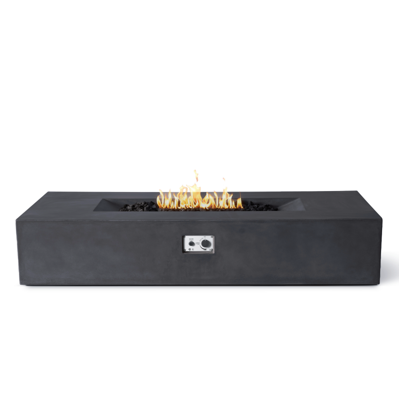 Laguna Concrete Fire Table - Rectangle 72" x 30"