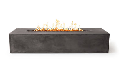 Brut 72 Rectangle Concrete Fire Pit Table - 72" x 30"