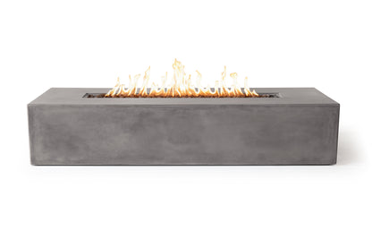 Brut 72 Rectangle Concrete Fire Pit Table - 72" x 30"
