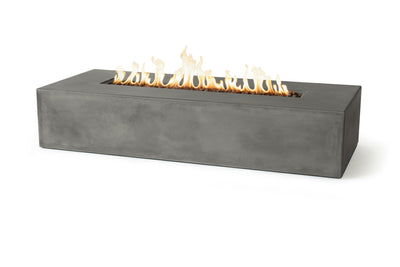 Brut 72 Rectangle Concrete Fire Pit Table - 72" x 30"
