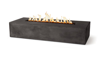 Brut 72 Rectangle Concrete Fire Pit Table - 72" x 30"