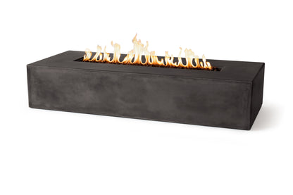 Brut 72 Rectangle Concrete Fire Pit Table - 72" x 30"