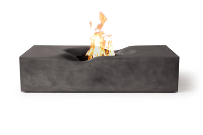 Venice Pro Rectangle Concrete Fire Pit Table - 60" x 34"