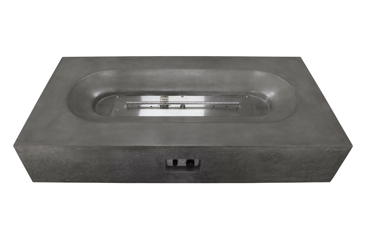 Alchemy Concrete Fire Table - Rectangle 60" x 30" x 11.5"