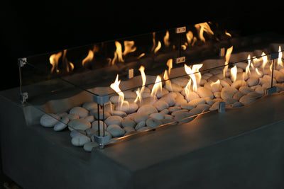 Arroyo Rectangle Concrete Fire Pit Table - 60" x 34"