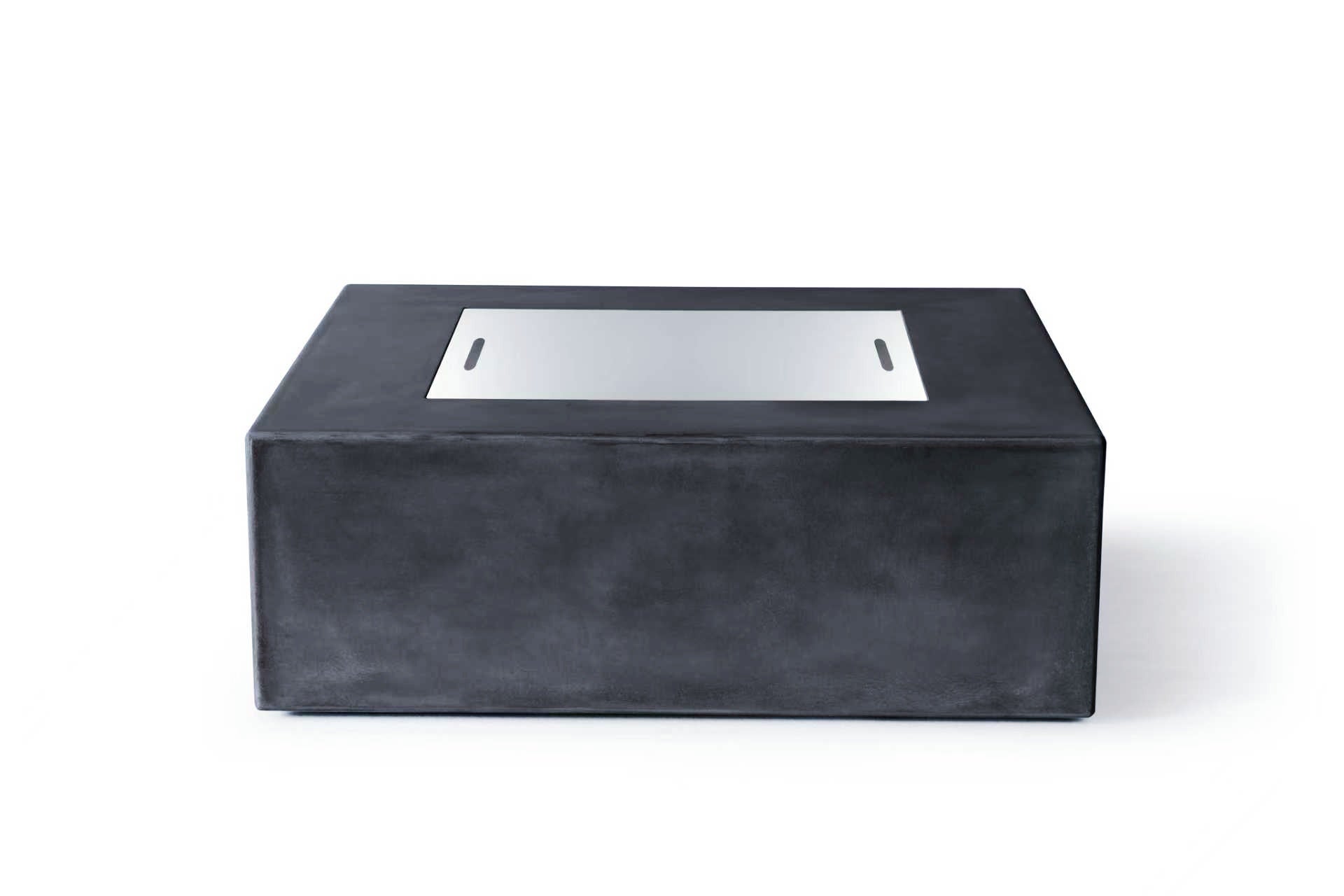 Otto Square Concrete Fire Pit Table - 42" x 42" x 15"