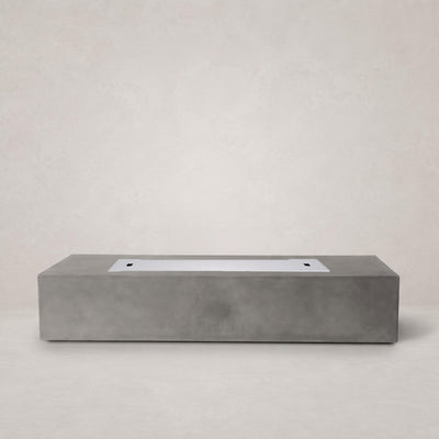 Laguna Pro Rectangle Concrete Fire Pit Table - 72" x 30"