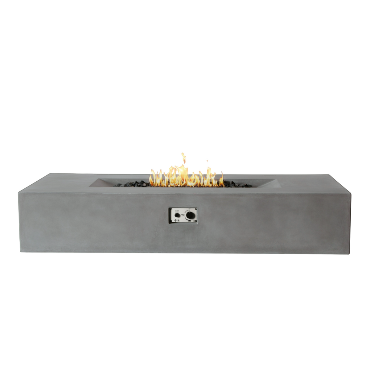 Laguna Concrete Fire Table - Rectangle 72" x 30"