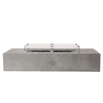 Laguna Concrete Fire Table - Rectangle 72" x 30"