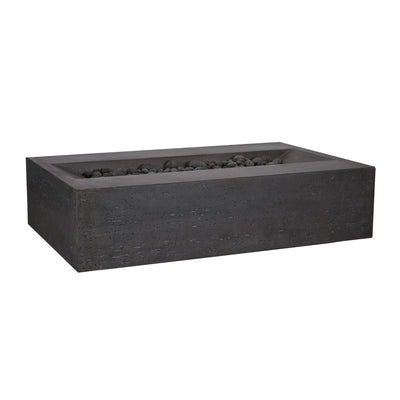 Millenia Pro Rectangle Concrete Fire Pit Table - 48" x 30"