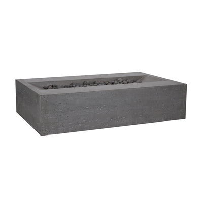 Millenia Pro Rectangle Concrete Fire Pit Table - 48" x 30"