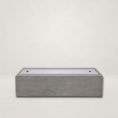 Millenia Pro Rectangle Concrete Fire Pit Table - 48" x 30"