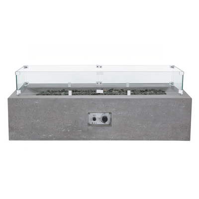 Millenia Concrete Fire Table - Rectangle 48" x 30"