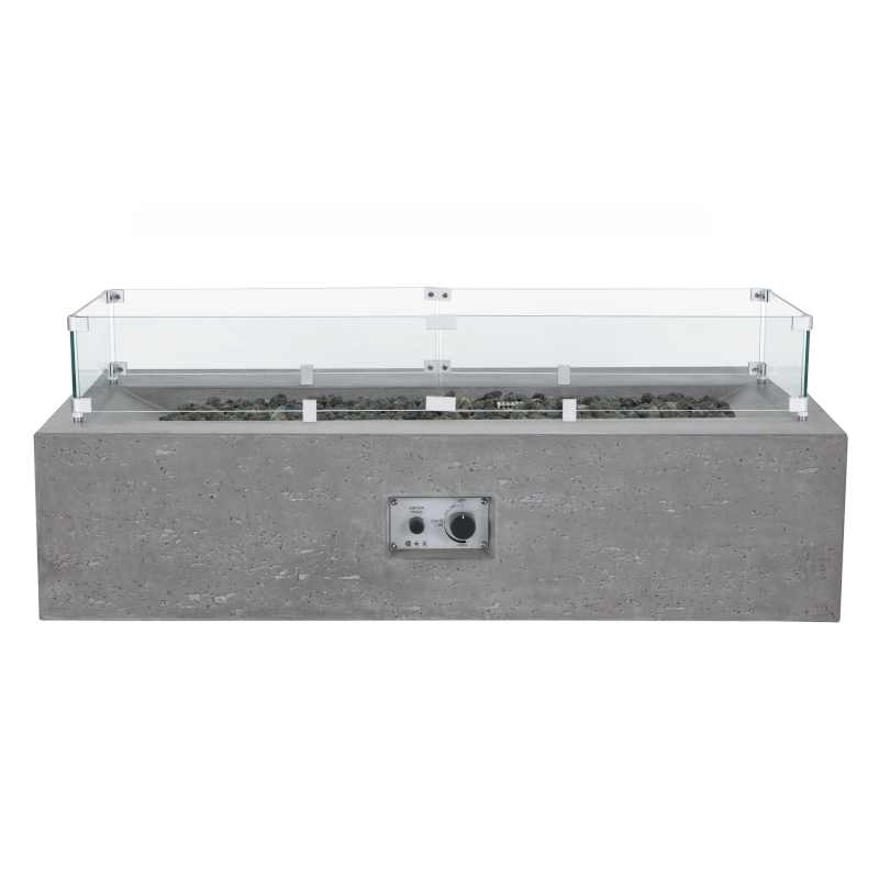 Millenia Concrete Fire Table - Rectangle 48" x 30"