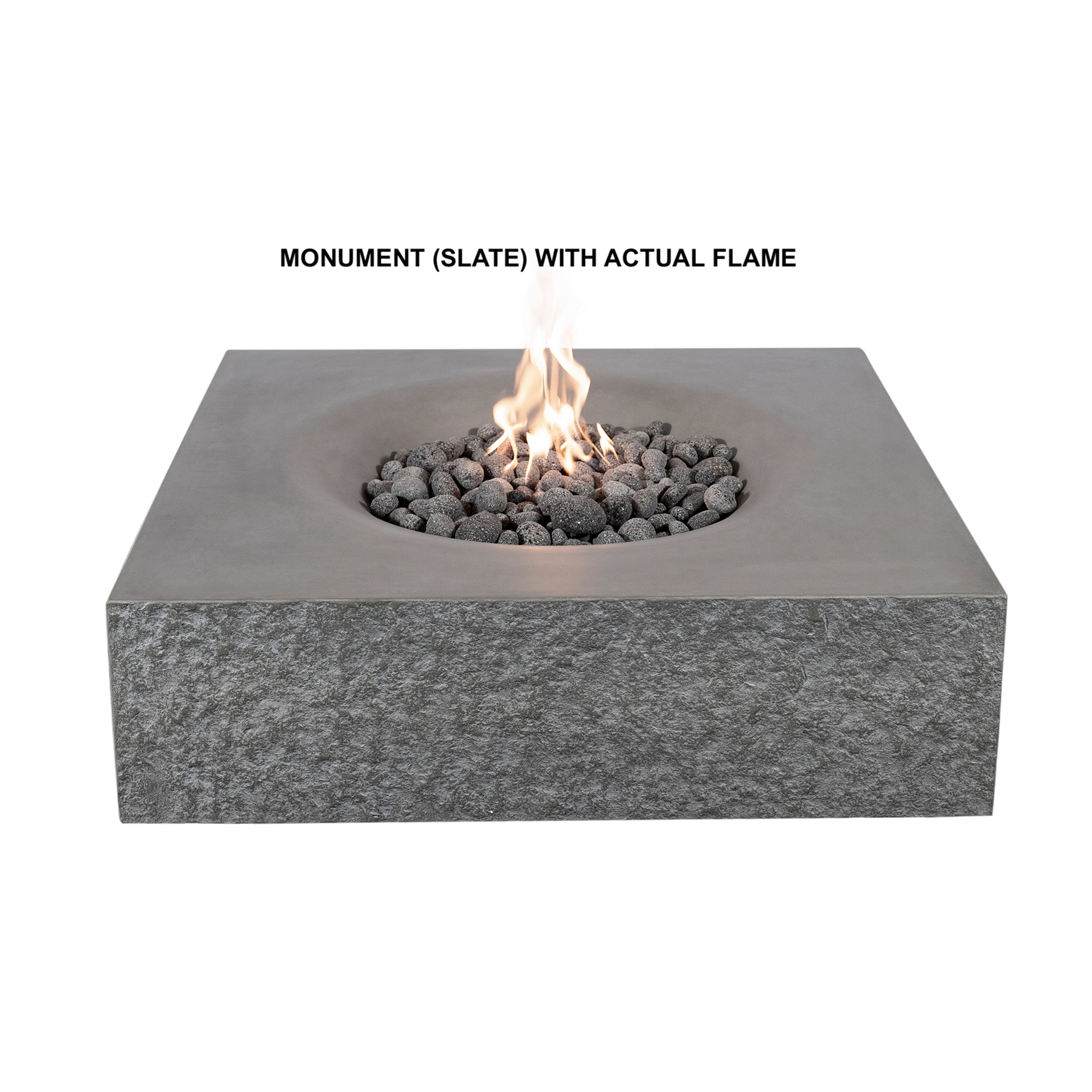 Monument Concrete Fire Table - Square 41" x 41"