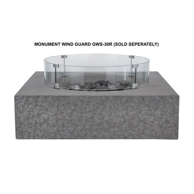 Monument Pro Concrete Fire Pit Table - 41" x 41"
