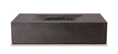 MODerne Concrete Fire Table - Rectangle 58" x 32" x 14" - Natural Gas Version
