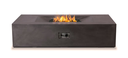 MODerne Concrete Fire Table - Rectangle 58" x 32" x 14" - Natural Gas Version