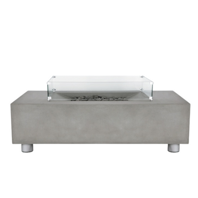 MODerne Concrete Fire Table - Rectangle 58" x 32" x 14" - Propane Version