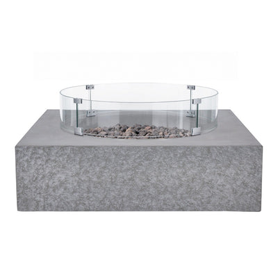 Monument Concrete Fire Table - Square 41" x 41"