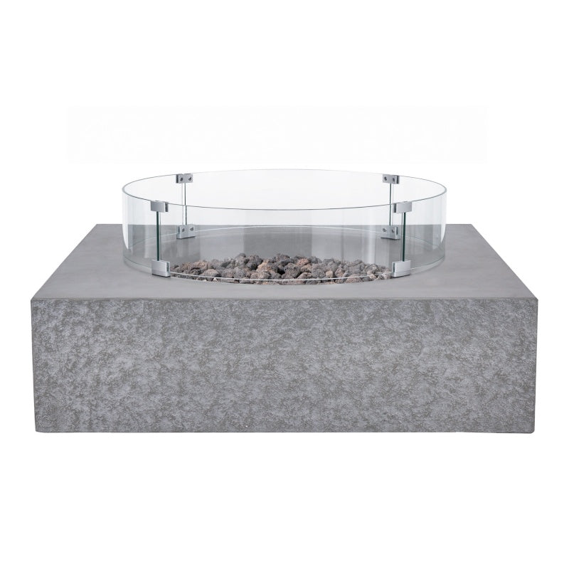 Monument Concrete Fire Table - Square 41" x 41"