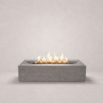 Millenia Pro Rectangle Concrete Fire Pit Table - 48" x 30"