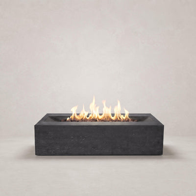 Millenia Pro Rectangle Concrete Fire Pit Table - 48" x 30"
