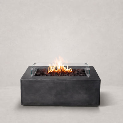 Otto Square Concrete Fire Pit Table - 42" x 42" x 15"