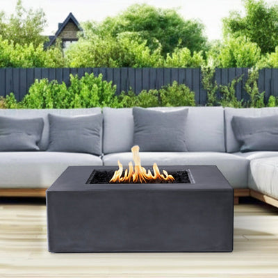 Otto Square Concrete Fire Pit Table - 42" x 42" x 15"