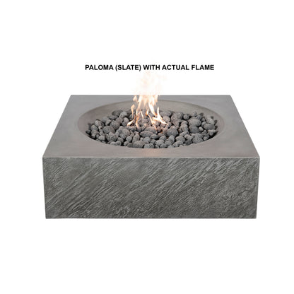 Paloma Concrete Fire Table - Square 36" x 36"