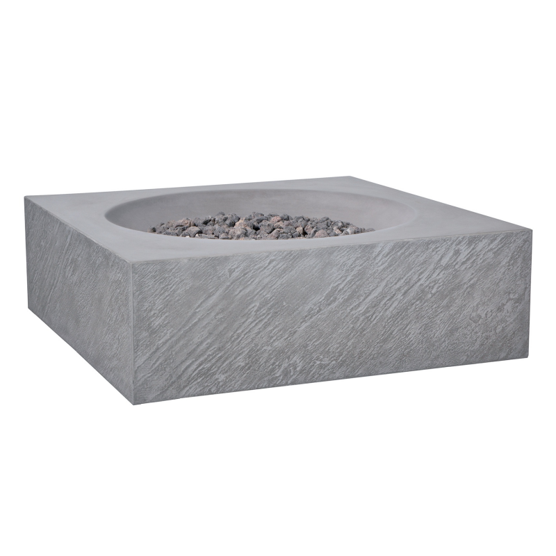 Paloma Concrete Fire Table - Square 36" x 36"