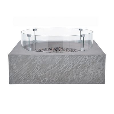 Paloma Concrete Fire Table - Square 36" x 36"