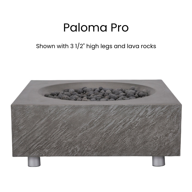 Paloma Pro Concrete Fire Pit Table - 36" x 36"