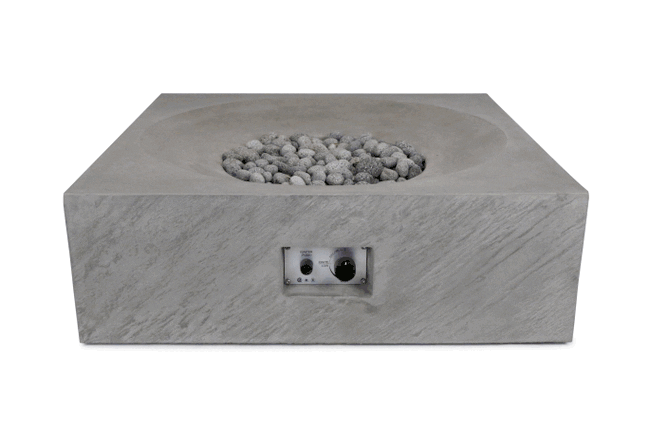 Paloma Concrete Fire Table - Square 36" x 36"