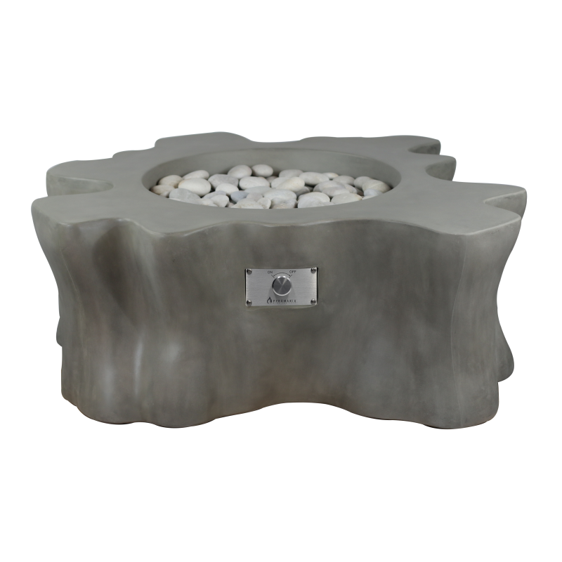 Root Concrete Fire Table - 48" x 42" - Match Lit