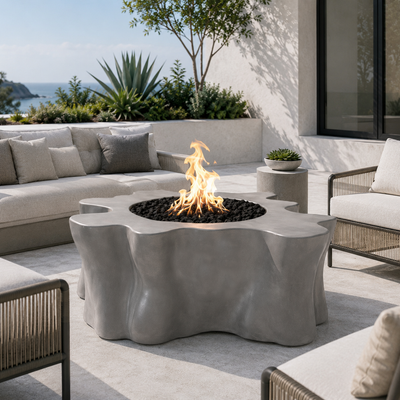 Root Concrete Fire Pit Table - 46" X 42" x 17"