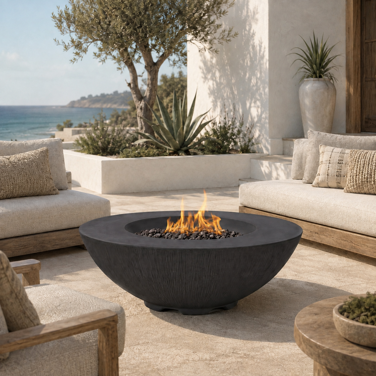 Shangri-La Pro Concrete Fire Bowl - 41" diameter
