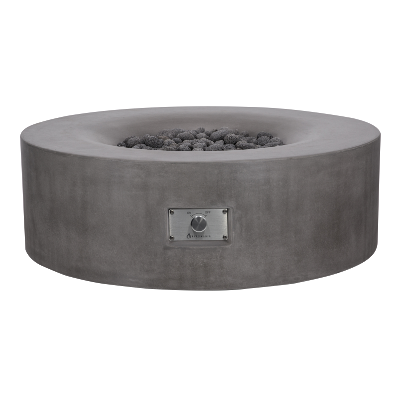 Avalon Concrete Fire Table - 42" Round - Match Lit Ignition