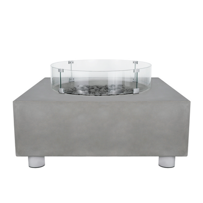 Tao Concrete Fire Table - Sqaure 41" x 41"