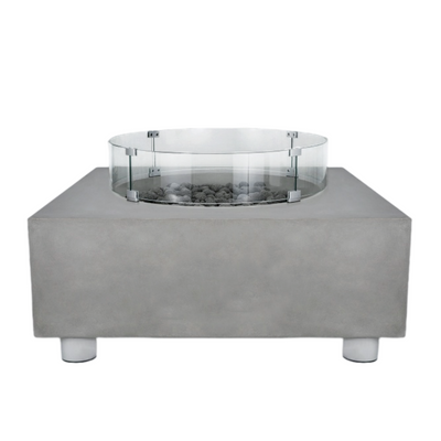 Tao Concrete Fire Table - Sqaure 41" x 41"
