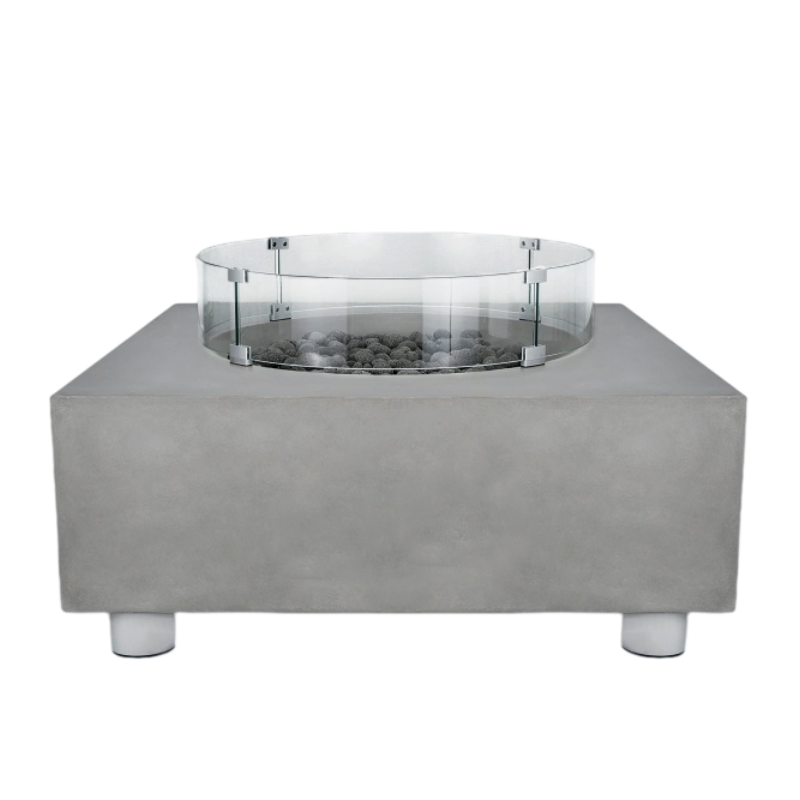 Tao Concrete Fire Table - Sqaure 41" x 41"