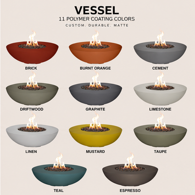 Vessel Concrete Fire Pit Bowl - 54" diameter