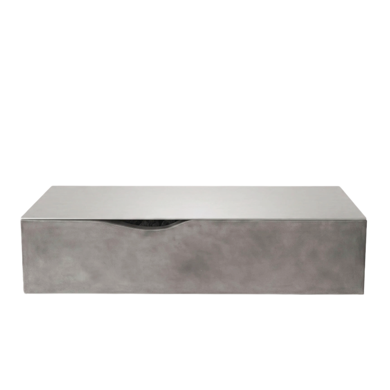 Venice Rectangle Concrete Fire Pit Table - 60" x 34"