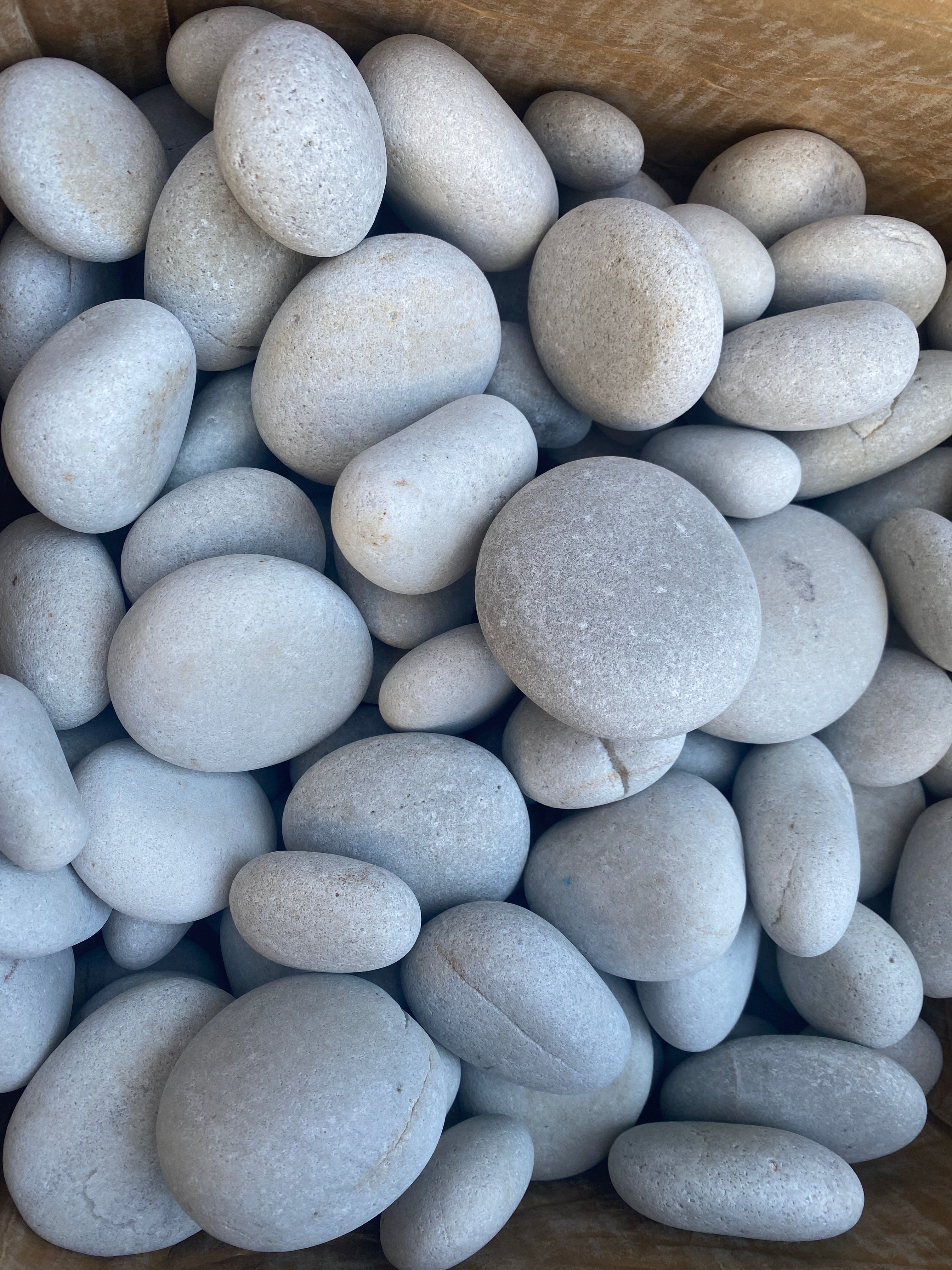 Caribbean Beach Fire Pebbles, around 25lbs per bag