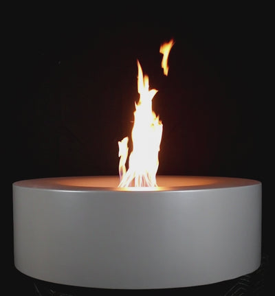 luxury concrete fire pit